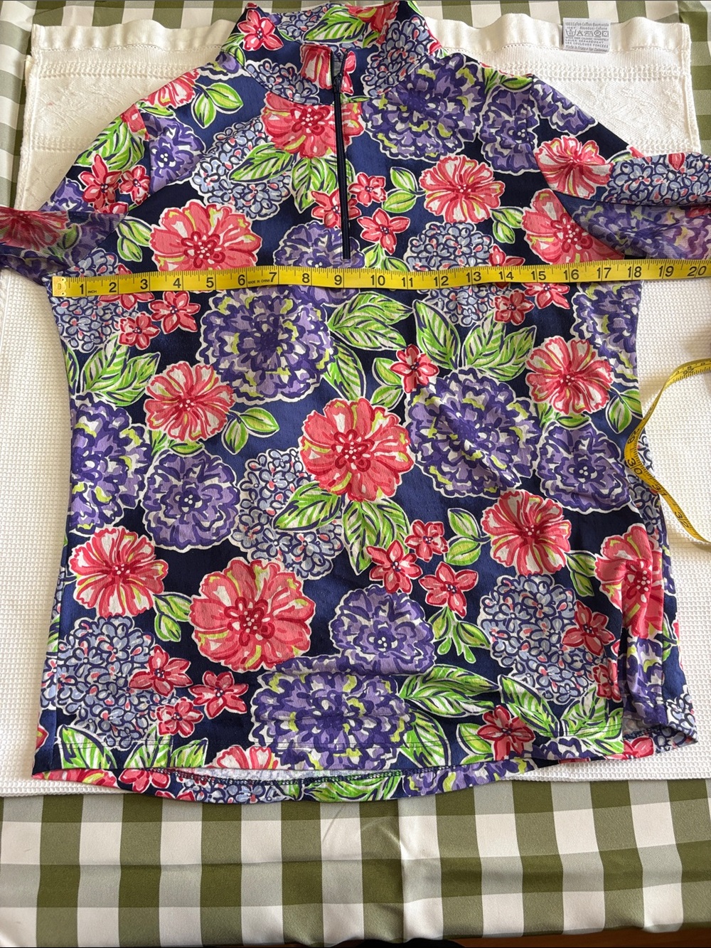 Ladies IBKUL quarter zip top - Picture 6 of 9